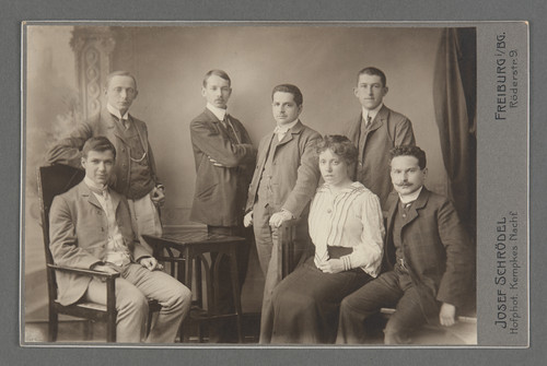 [Otto Stern with classmates or friends?]