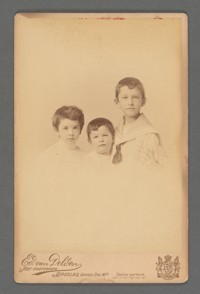[Sister Berta, brother Kurt, and Otto Stern at right.]