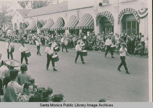 Fiesta Day Parade in Pacific Palisades in front of the Business Block