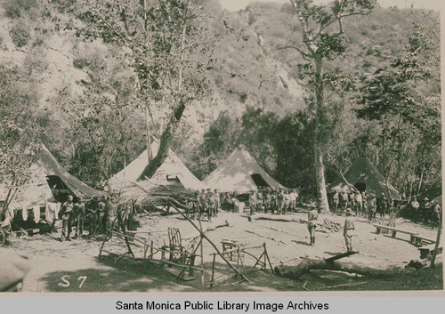 Boy Scout camp, summer 1922, Temescal Canyon, Calif