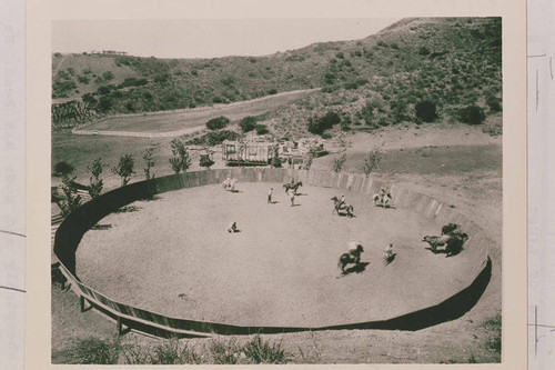 Roping Arena at the Will Rogers Ranch, Rustic Canyon, Calif