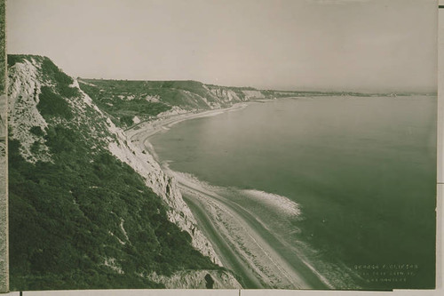 Looking south along the coast of Santa Monica Bay from Pacific Palisades