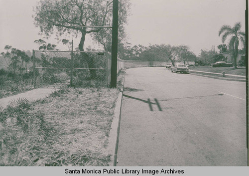 Chautauqua Blvd. looking down to Sunset Blvd. in Pacific Palisades, Calif