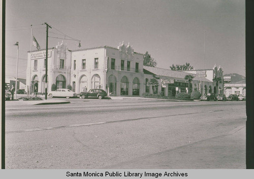 Pacific Palisades Business Block with Security First National Bank