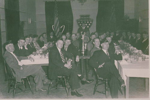 Veterans gathered to dine at the American Legion, Pacific Palisades, Calif