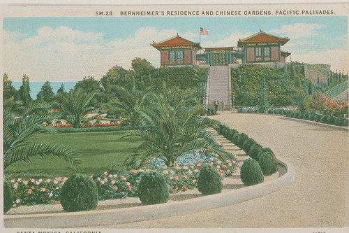 Bernheimer residence in the Bernheimer Gardens in Pacific Palisades