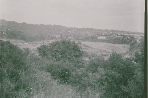 Site of the grading for Pacific Palisades High School in Temescal Canyon, Calif