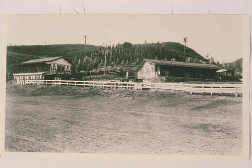 Main house and guest house at Will Rogers Ranch, Rustic Canyon, Calif