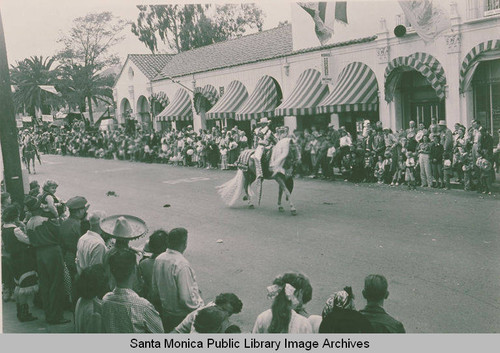 Fiesta Day Parade in Pacific Palisades in front of the Business Block