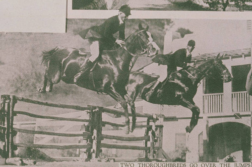 Riviera Riders jumping at the Uplifters Club, appearing in an article for "Pictorial California Magazine."