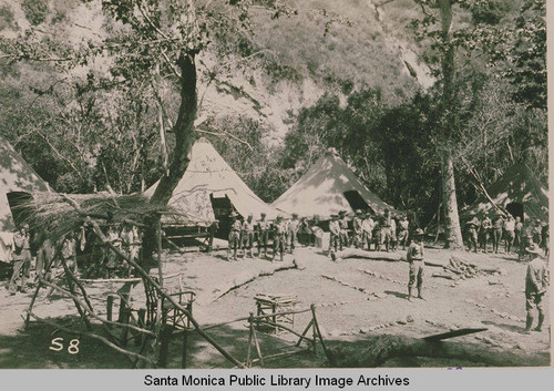 Boy Scout camp, summer 1922, Temescal Canyon, Calif