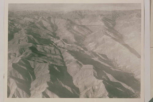 Aerial view of the Santa Monica Mountains