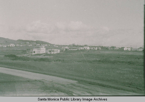 View of early homes in Pacific Palisades, Calif