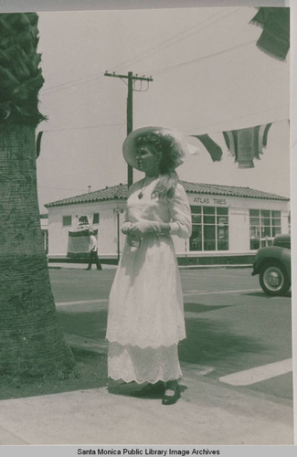 Woman in costume for Fiesta Day in Pacific Palisades