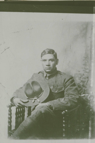 Marquez family member in uniform during World War I