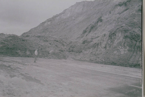 Landslide damage on Pacific Coast Highway