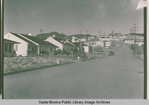 Houses in the Charm Acres Subdivision on Monument Street in Pacific Palisades