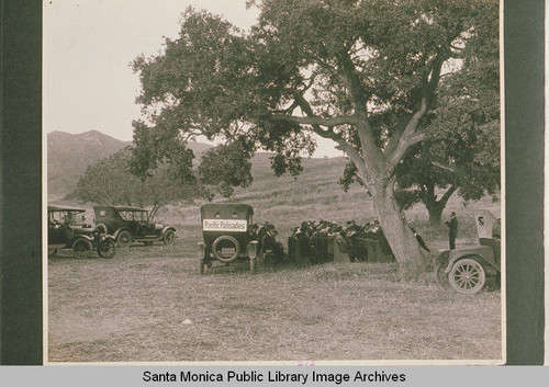 Founder's Day at Founder's Oak Island in the Pacific Palisades, January 14, 1922