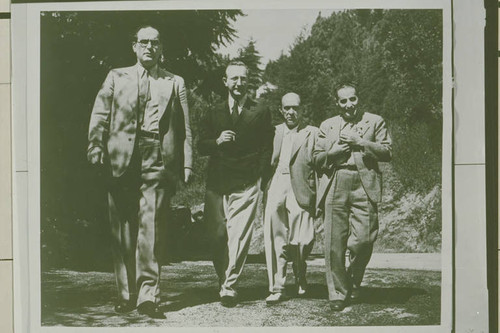 Portrait of a group of German composers who moved to California during World War II