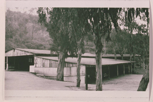 The hay barn at Will Rogers Ranch and State Park in Rustic Canyon, Calif