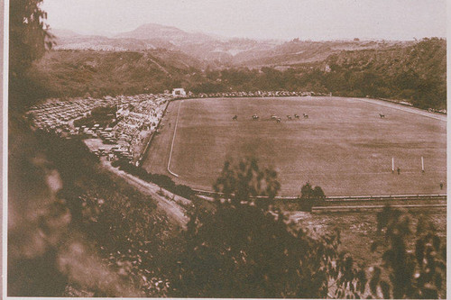 Polo at Uplifters Ranch in Rustic Canyon appearing in an article for "Pictorial California Magazine."