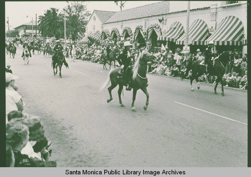 Fiesta Day Parade in Pacific Palisades in front of the Business Block