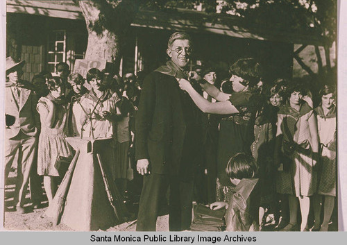 Awards ceremony (Institute Camp?) Pacific Palisades, Calif