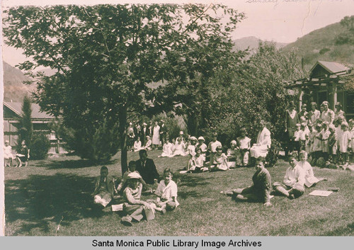 Children and classrooms behind the Tabernacle (Part 2) in Temescal Canyon, Calif