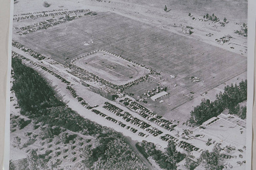 Aerial view of Riviera Country Club, Los Angeles, Calif