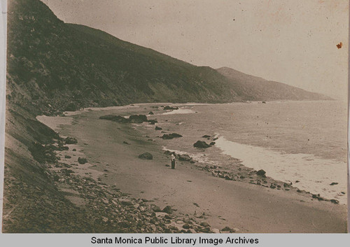 Pacific Coast Highway near Topanga and Malibu, Calif