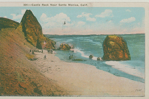 Castle Rock on the beach near Santa Monica, Calif