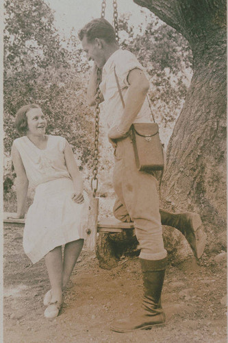 Two members of the Clearwater family in Temescal Canyon, Calif