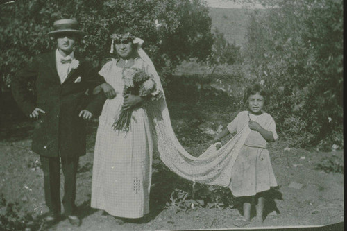 Marquez Family children performing a mock wedding in Santa Monica