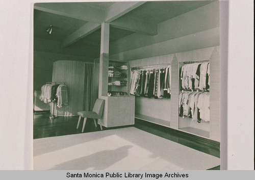 Interior of a clothing store in Pacific Palisades, Calif