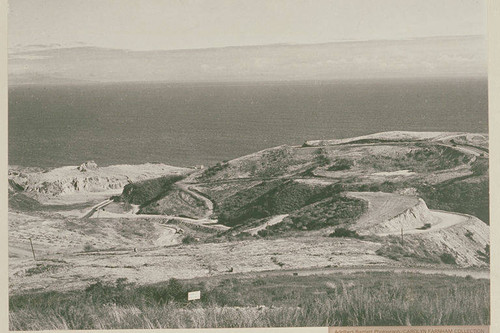 View looking from Paseo Miramar to the Miramar Estates subdivision and Los Liones Canyon, Calif