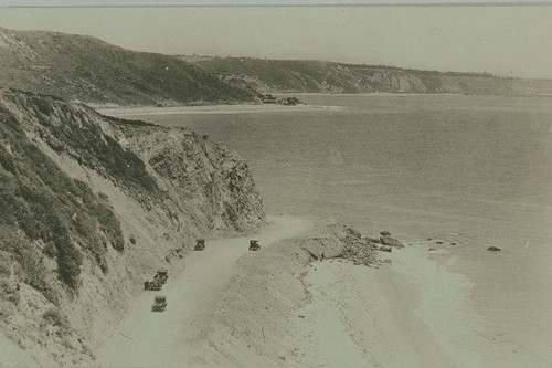 The site where Arch Rock once stood just south of Topanga Canyon