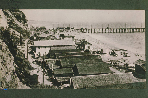 Japanese fishing village located at the foot of Santa Monica Canyon across from Long Wharf, Santa Monica, Calif