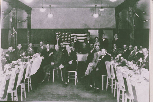 Palisadians of the Civic League gathered at the dining hall in Pacific Palisades, Calif