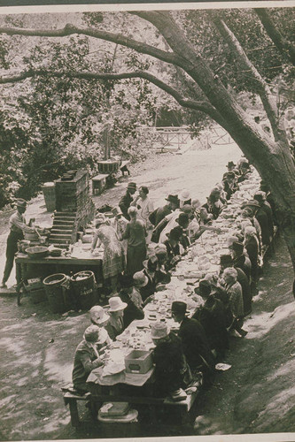 Picnic of the Grand Army of the Republic in Temescal Canyon, Calif