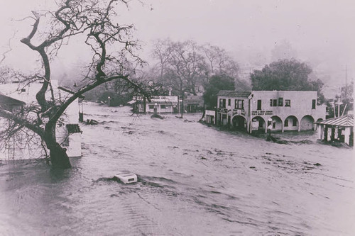 Santa Monica Canyon flood damage