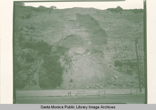 Pacific Coast Highway after a landslide