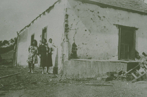 Members of the Marquez Family at the Marquez Adobe (built circa 1880) in Santa Monica Canyon