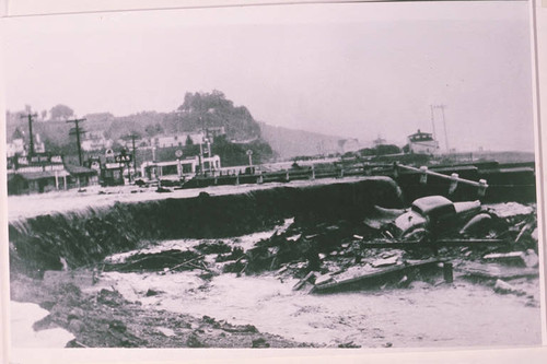 Santa Monica Canyon flood damage