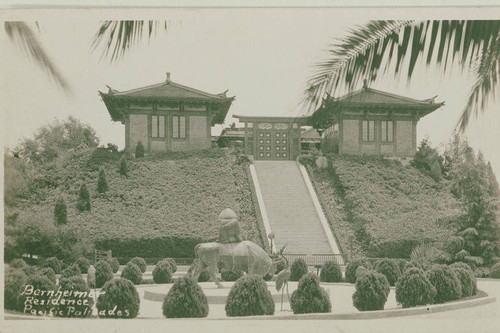 Bernheimer residence in the Bernheimer Gardens in Pacific Palisades