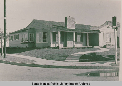 Pacific Palisades home at Miami Way and El Medio Avenue