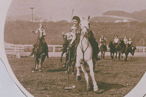 Polo in the Pacific Palisades appearing in an article for "Pictorial California Magazine."