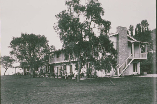 Main house at Will Rogers State Park, Rustic Canyon, Calif