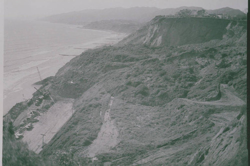 Landslide damage on Pacific Coast Highway