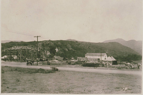 Building the Administration Center in Temescal Canyon, Calif