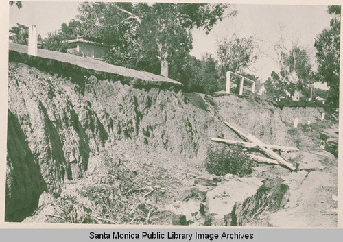 Landslide at Via de Las Olas, Pacific Palisades, Calif